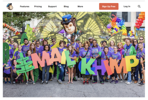 photo of Mailchimp showing an amazing about us page