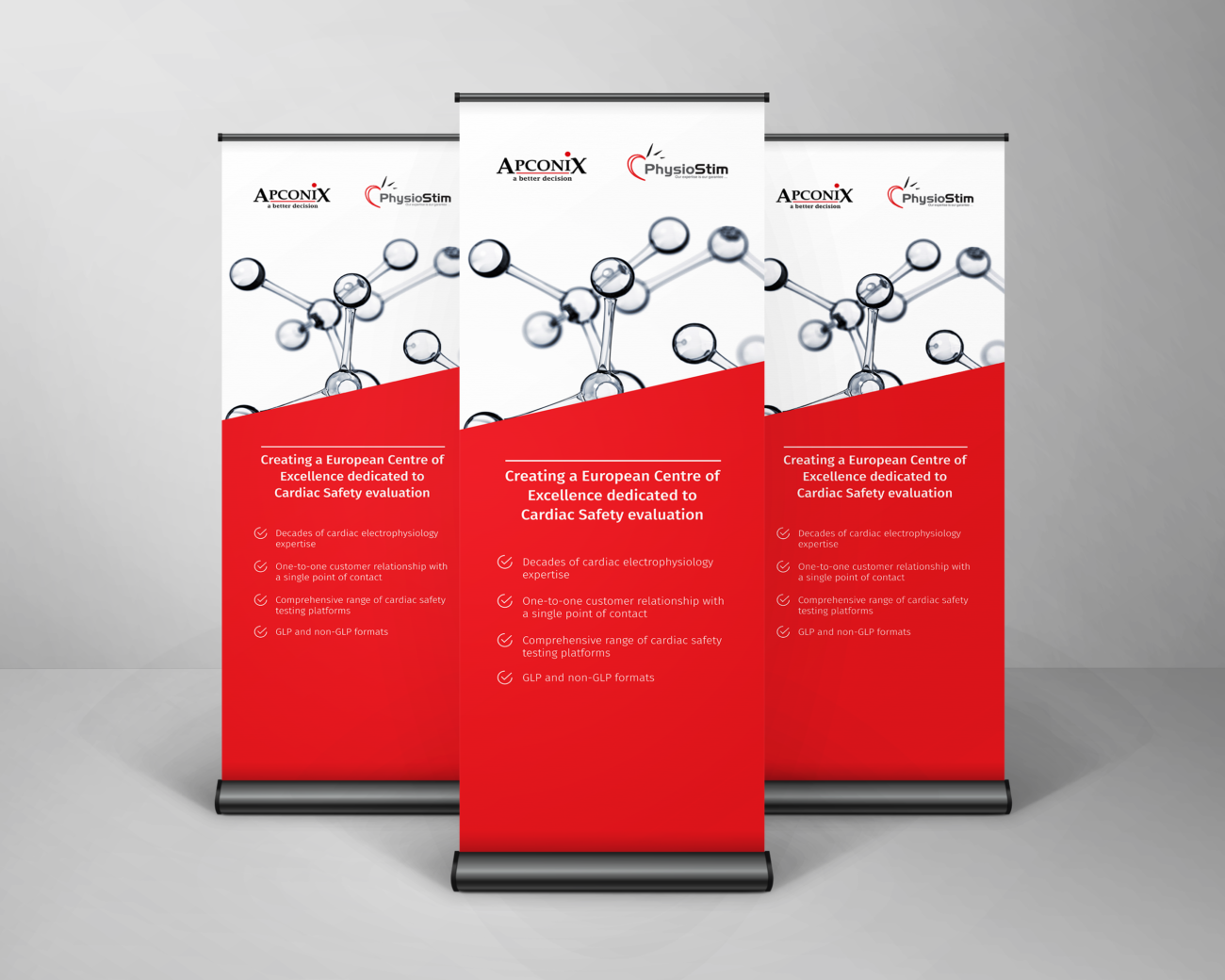 roller banners we produced for ApconiX