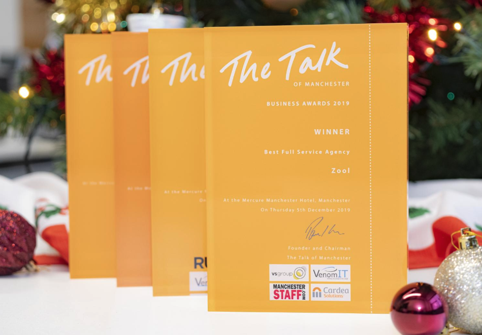 The Talk of Manchester Award for 'Best Full Service Agency'