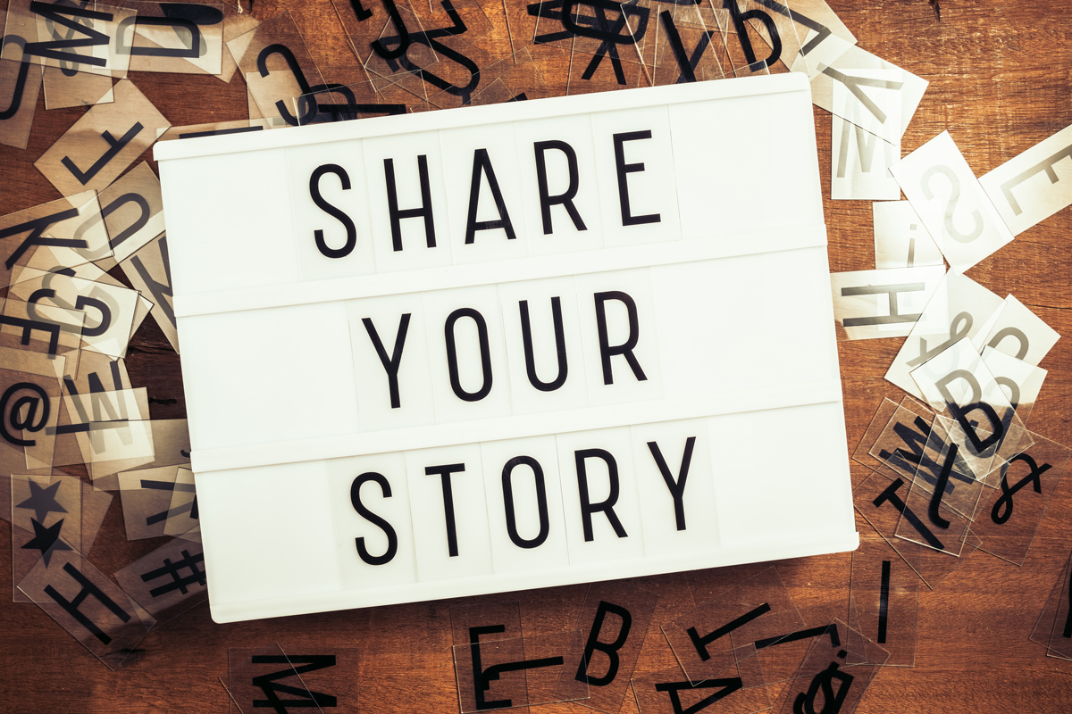 share your brand story with your customers