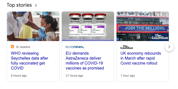 top stories about COVID-19 vaccine